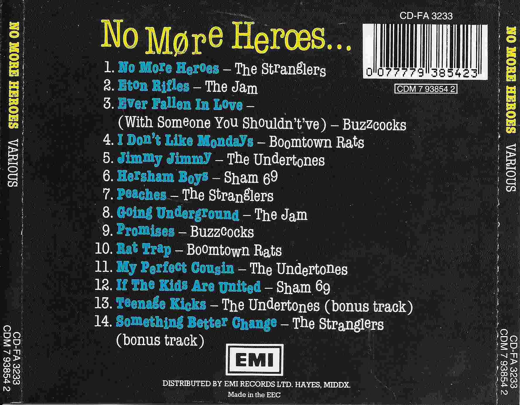 Picture of CDM 7938542 No more heroes by artist Various 